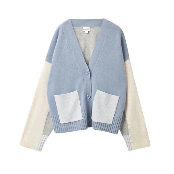 COS Cashmere Contrast Panel Cardigan – Size XS - Picture 1 of 10